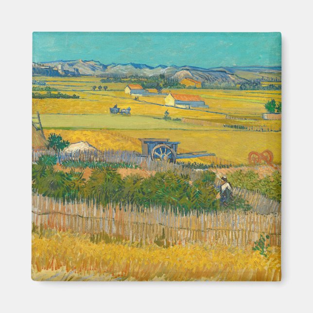Die Ernte, 1888 von Vincent van Gogh Magnet (Vorne)