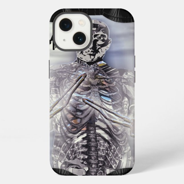 Die Ernte der CyborgX-Monogramm iPhone Hülle (Rückseite)
