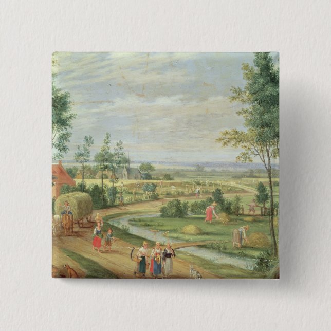 Die Ernte oder Sommer Button (Vorderseite)