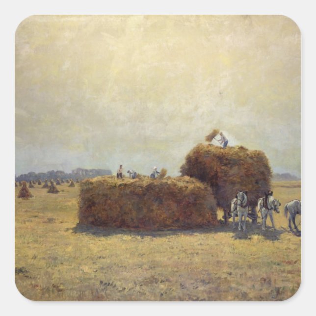 Die Ernte Quadratischer Aufkleber (Vorderseite)