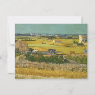 Die Ernte Vincent van Gogh Postkarte