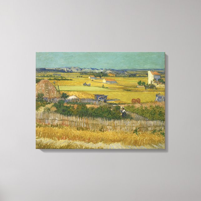 Die Ernte von Vincent van Gogh Leinwanddruck (Vorderseite)