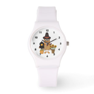 Die Erntedank-Türkei-Freunde Armbanduhr