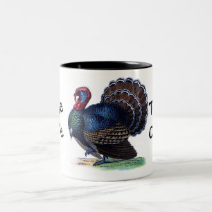 Die Erntedank-Türkei-Kaffeetasse-Tasse Zweifarbige Tasse