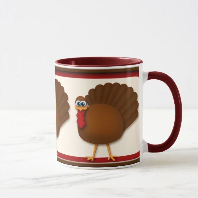 Die Erntedank-Türkei-Tasse Tasse (Rechts)