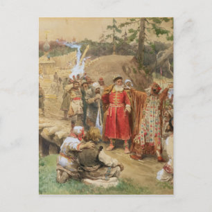 Die Eroberung der neuen Regionen in Russland 1904 Postkarte