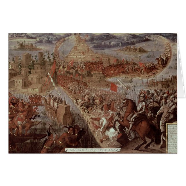 Die Eroberung von Tenochtitlan (Vorderseite (Horizontal))
