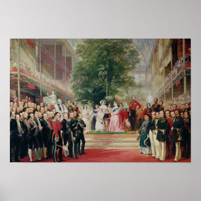 Die Eröffnung der Großen Ausstellung, 1851-52 Poster (Vorne)