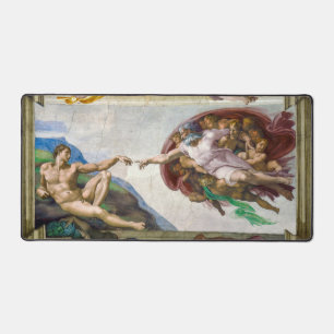 Die Erschaffung Adams   Michelangelo   Schreibtischunterlage