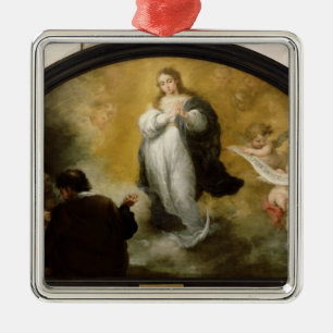 Die Erscheinung der Jungfrau, 1665 Ornament Aus Metall