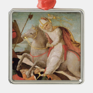 Die Erscheinung von St Ambrose Ornament Aus Metall