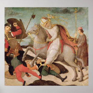 Die Erscheinung von St. Ambrose Poster