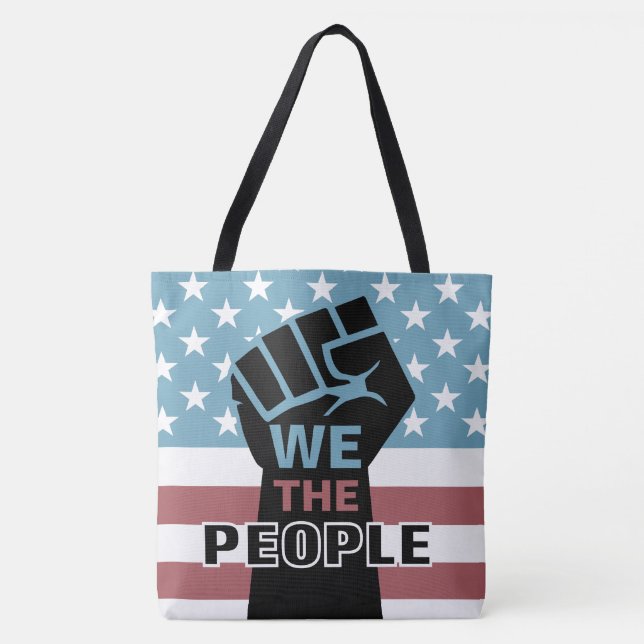Die erste amerikanische Fahne, die wir als Volk wi Tasche (Vorderseite)