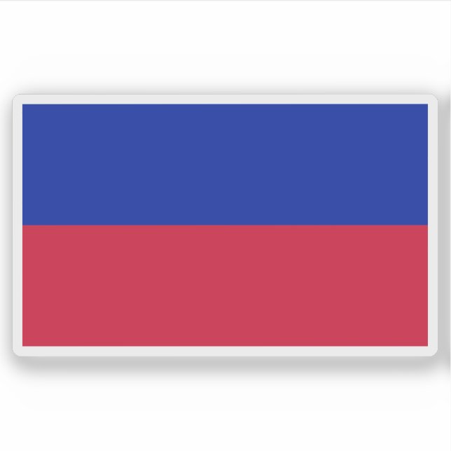 Die erste Flagge der Republik Haiti (1804) Aufkleber (Vorderseite)