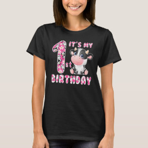 Die erste Geburtstagskinder 1 Jahr Niedliche Kuh B T-Shirt