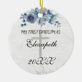 Die erste Keramik des Neugeborenen-Fotos für Baby Ornament