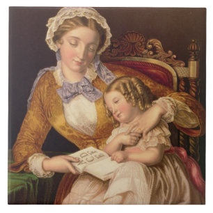 Die erste Lektion, Kneipe. durch Baxter 1855 Fliese