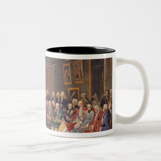 Die erste Lektüre an Frau Zweifarbige Tasse (Rechts)