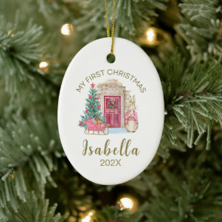 Die erste Personalisierte Wasserfarbe für das Baby Keramik Ornament