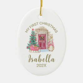 Die erste Personalisierte Wasserfarbe für das Baby Keramik Ornament