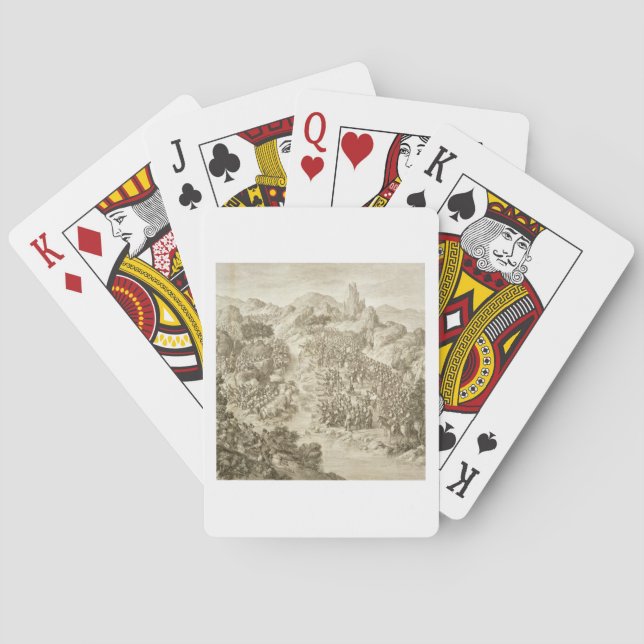 Die erste Schlacht zwischen der chinesischen Armee Spielkarten (Rückseite)