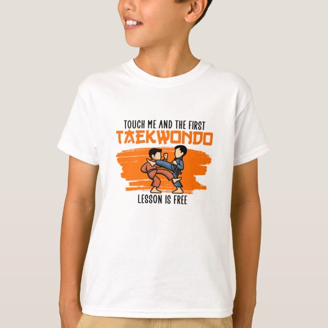 die erste Taekwondo-Lektion ist kostenlos T-Shirt (Vorderseite)