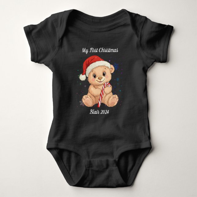 Die erste Weihnacht des Babys Baby Strampler (Vorderseite)