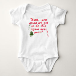 Die erste Weihnacht des Babys Baby Strampler