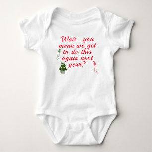 Die erste Weihnacht des Babys Baby Strampler