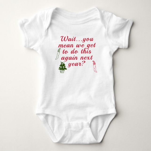 Die erste Weihnacht des Babys Baby Strampler (Vorderseite)