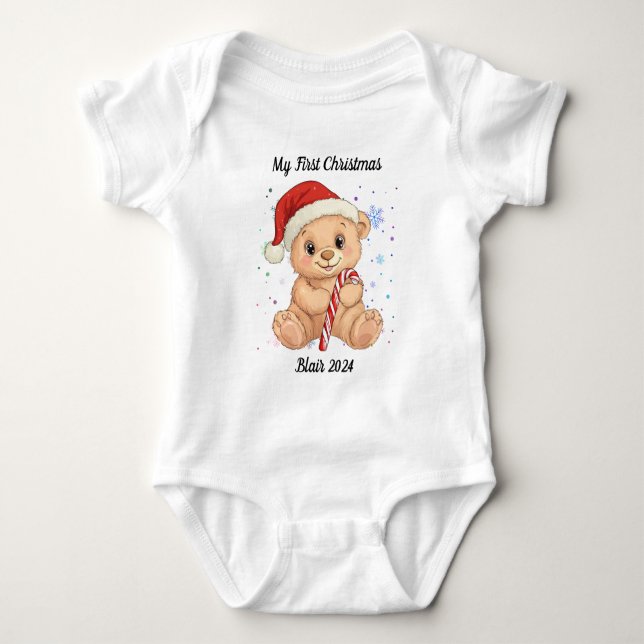 Die erste Weihnacht des Babys Baby Strampler (Vorderseite)