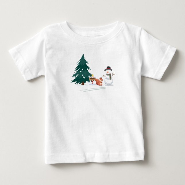 Die erste Weihnacht des Babys Baby T-shirt (Vorderseite)