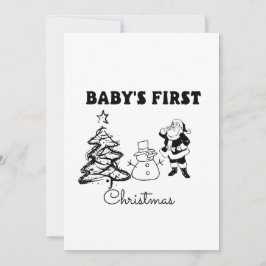 Die erste Weihnacht des Babys Feiertagskarte