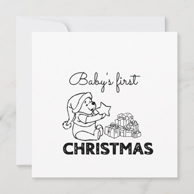 Die erste Weihnacht des Babys Karte (Vorderseite)