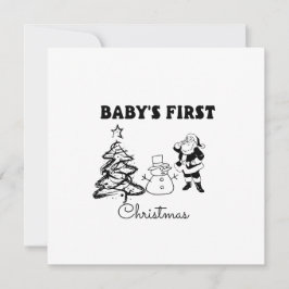 Die erste Weihnacht des Babys Karte