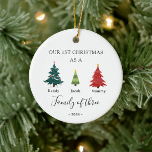 Die erste Weihnacht des Babys Keramik Ornament