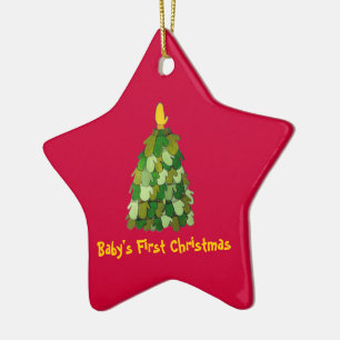 Die erste Weihnacht des Babys Keramik Ornament