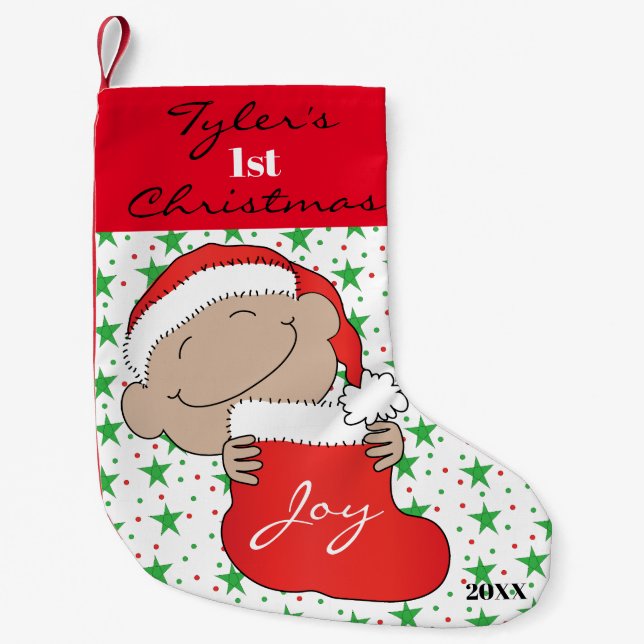 Die erste Weihnacht des Babys Kleiner Weihnachtsstrumpf (Vorderseite)