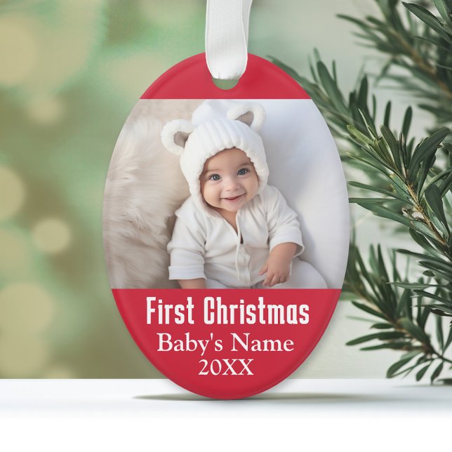Die erste Weihnacht des Babys Ornament (Personalized First Christmas Ornament)