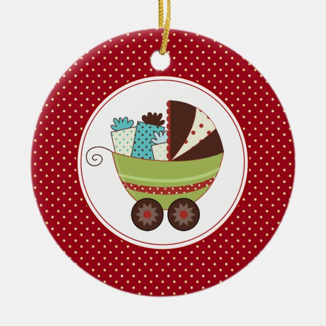Die erste Weihnacht des Babys | Weihnachtsschmuck (Vorne)