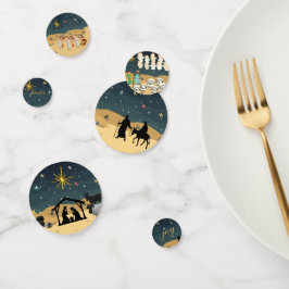 Die erste Weihnachten der Geburt Konfetti