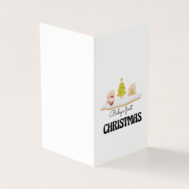Die erste Weihnachtskarte des Babys (Vorderseite)