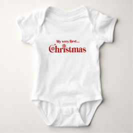 Die erste Weihnachtszeit des Babys Baby Strampler