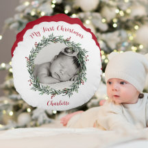 Die erste Weihnachtszeit des Babys, Foto mit Namen