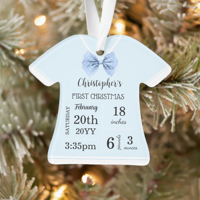Die erste Weihnachtszeit des Babys mit Foto Ornament (Baum)