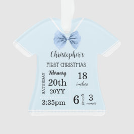 Die erste Weihnachtszeit des Babys mit Foto Ornament