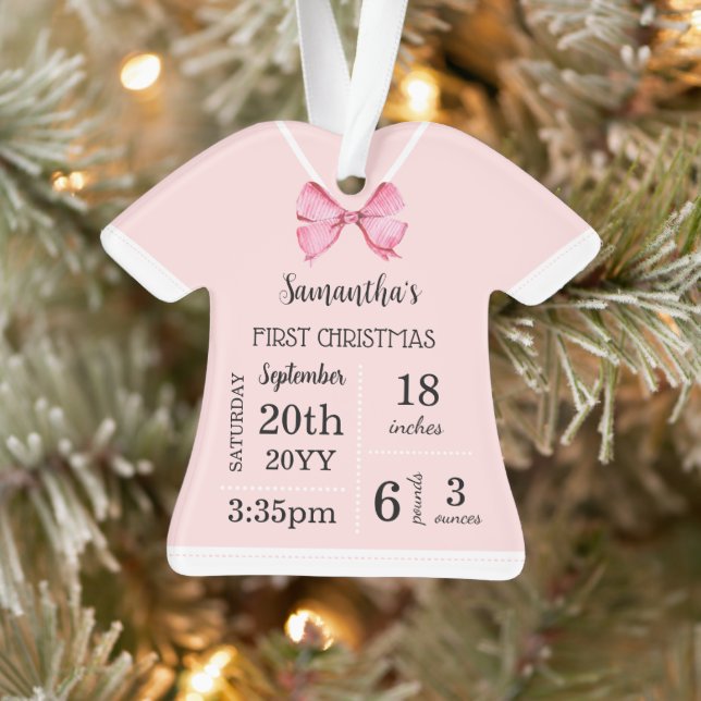 Die erste Weihnachtszeit des Babys mit Foto Ornament (Baum)