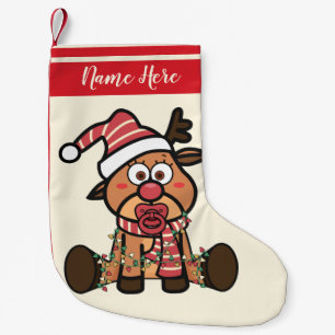 Die erste Weihnachtszeit des Babys - Niedliches Ba Kleiner Weihnachtsstrumpf