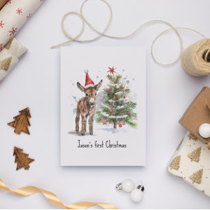 Die erste Weihnachtszeit des süßen Donkey, Brauch Postkarte