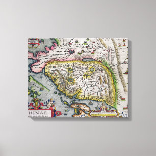 Die erste Western-Atlas-China   1584 Leinwanddruck
